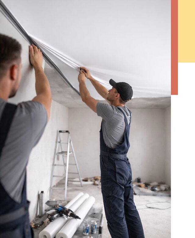 Монтаж матового натяжного потолка в Чите от 4658 руб./м² — быстро и недорого | ОТДЕЛОЧНИК-Чта