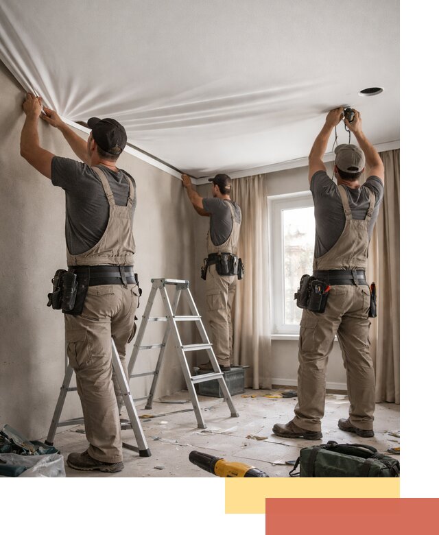 Монтаж матового натяжного потолка в Чите качественно и быстро