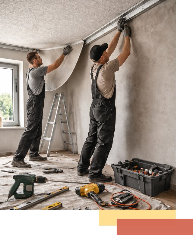 Монтаж фактурного натяжного потолка в Чите качественно и быстро