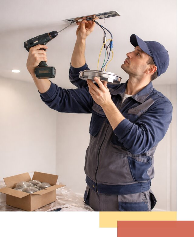 Установка люстры в натяжной потолок в Чите