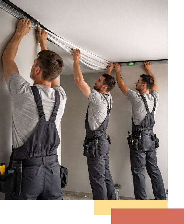 Теневые натяжные потолки в Чите: монтаж и отделка быстро и качественно