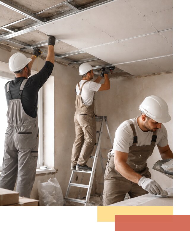 Одноуровневый потолок из гипсокартона в Чите — монтаж и отделка