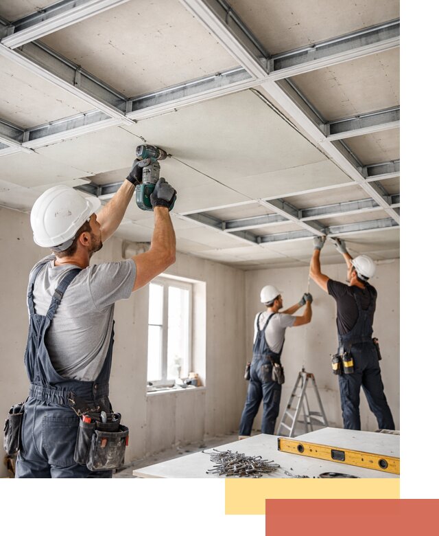 Кессонный потолок из гипсокартона под ключ в Чите