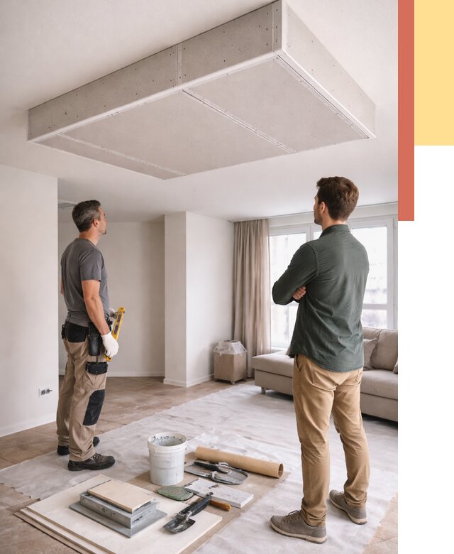 Короб на потолке из гипсокартона в Чите от 2277 руб. — монтаж и услуги под ключ | ОТДЕЛОЧНИК-Чта