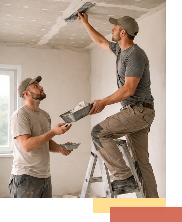 Шпаклевка потолка из гипсокартона в Чите качественно и быстро