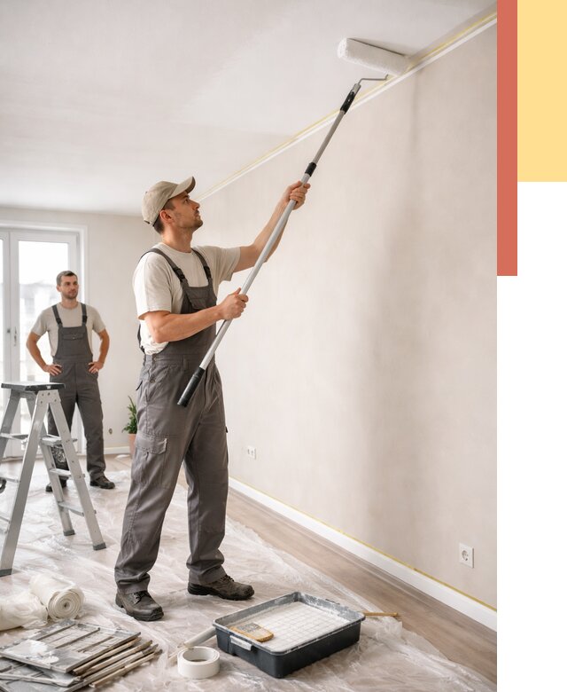 Покраска потолка из гипсокартона в Чите от 4658 руб./м2 — услуги под ключ | ОТДЕЛОЧНИК-Чта