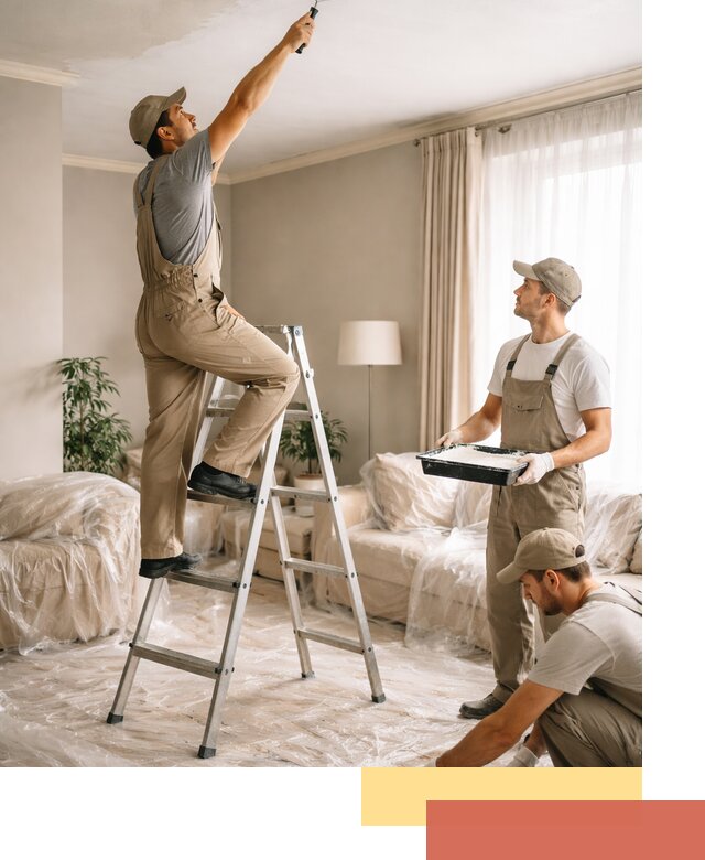 Покраска потолков акриловой краской в Чите качественно и быстро