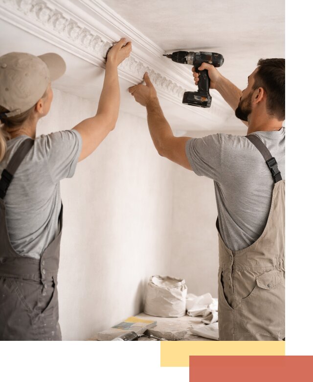 Профессиональный монтаж лепнины на потолок в Чите