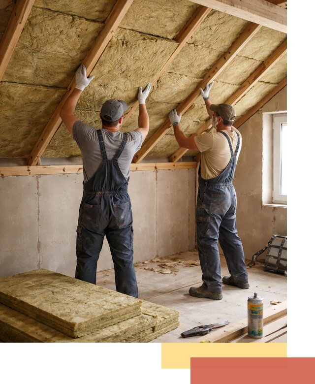 Утепление потолка минеральной ватой в Чите